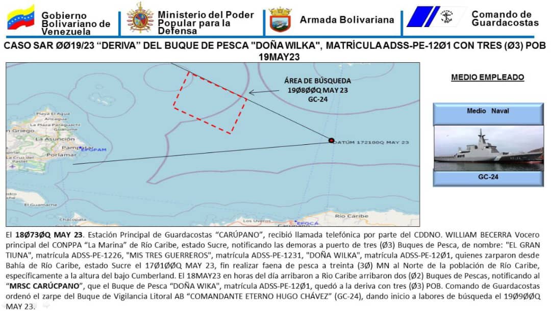 Aparece bote "Doña Wilka" reportado desaparecido desde mayo