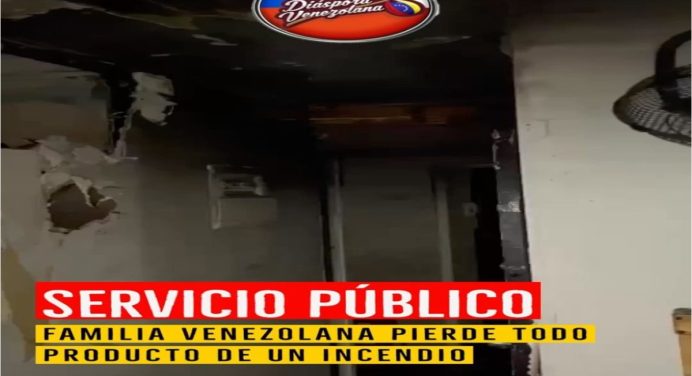 Familia venezolana en chile perdió todo producto de un incendio (Video)