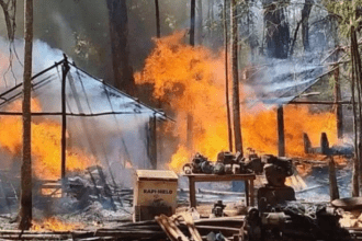 Militares destruyen estructura minera ilegal en Bolívar