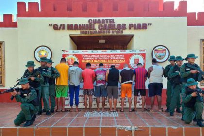 FANB detuvo a 8 personas en flagrancia por minería ilegal en el estado Bolívar
