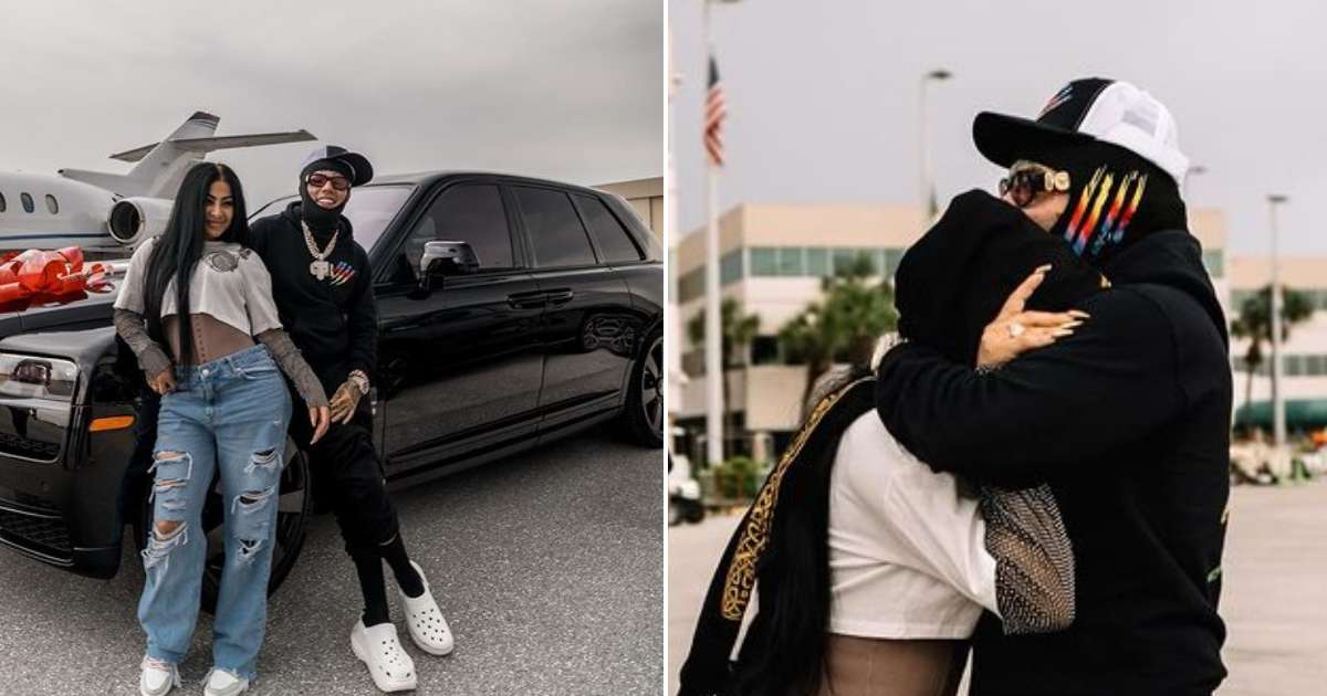 El lujoso carro que Tekashi 6ix9ine le dio a Yailin de cumpleaños