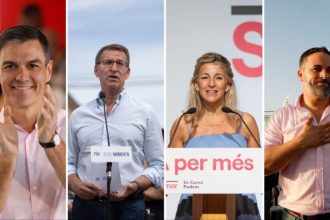 Las encuestas señalan que PP-Vox podría alcanzar la mayoría necesaria de 176 de las 350 bancas del Parlamento.