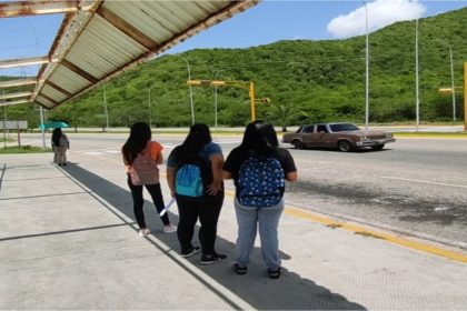 Estudiantes de la UDO Nueva Esparta claman por mejoras en parada de autobús