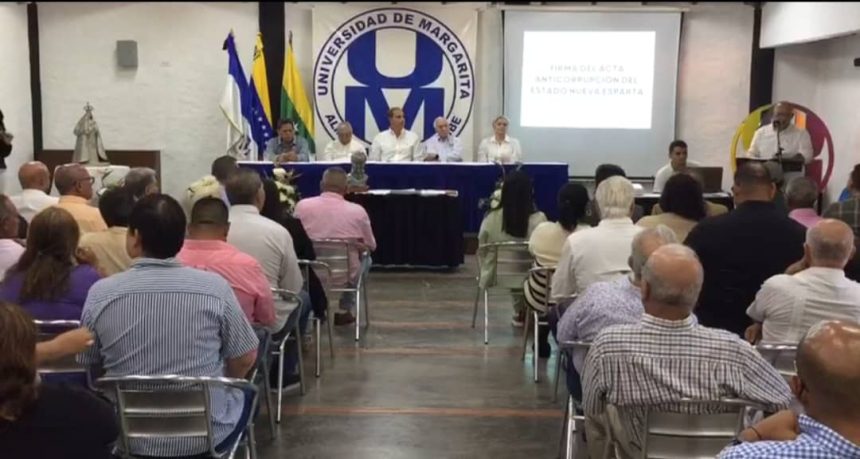 Pacto anticorrupción de Nueva Esparta busca cambiar esquemas y afianzar la transparencia