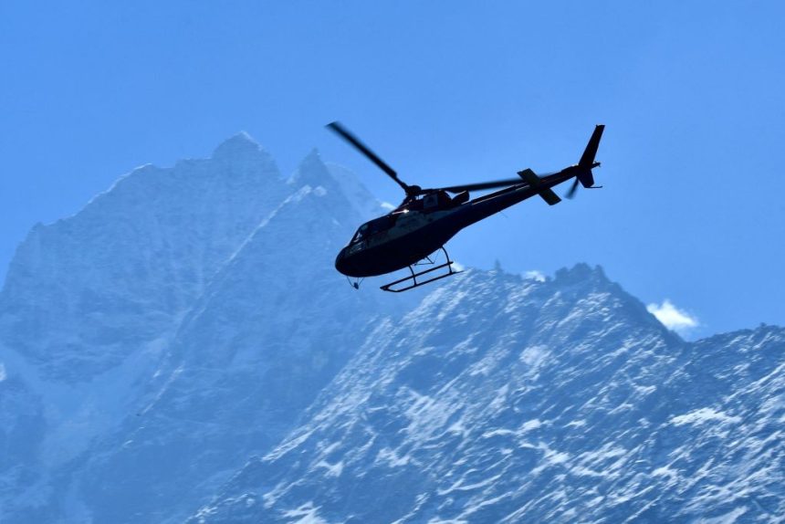 El helicóptero regresaba el martes por la mañana a la capital, Katmandú