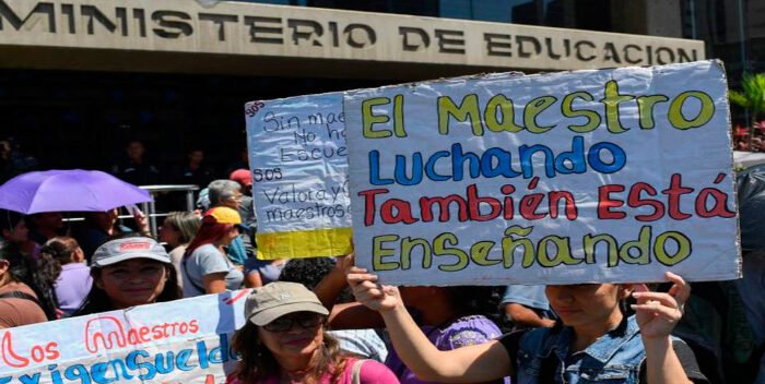 FVM contabilizó 3.185 protestas de docentes en el año escolar 2022-2023