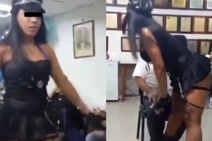 La celebración con el baile de la stripper fue el pasado Día del Padre.