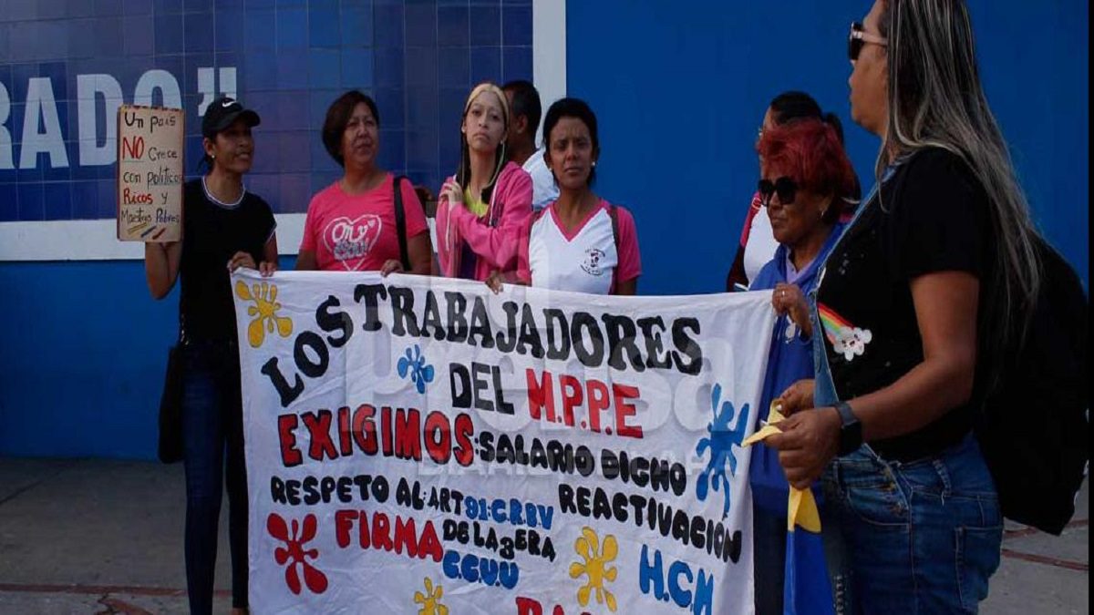 Trabajadores en Lara siguen protestando: ayunan para reclamar por la miseria que ganan