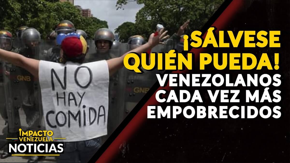 ¡Sálvese quien pueda! Los venezolanos se empobrecen cada vez más – VIDEO