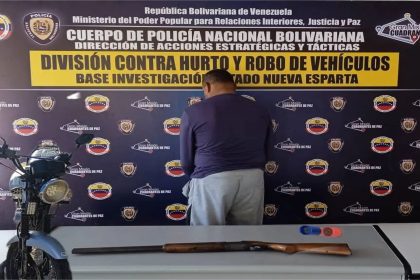 PNB Nueva Esparta captura a sujeto por porte ilícito de arma de fuego