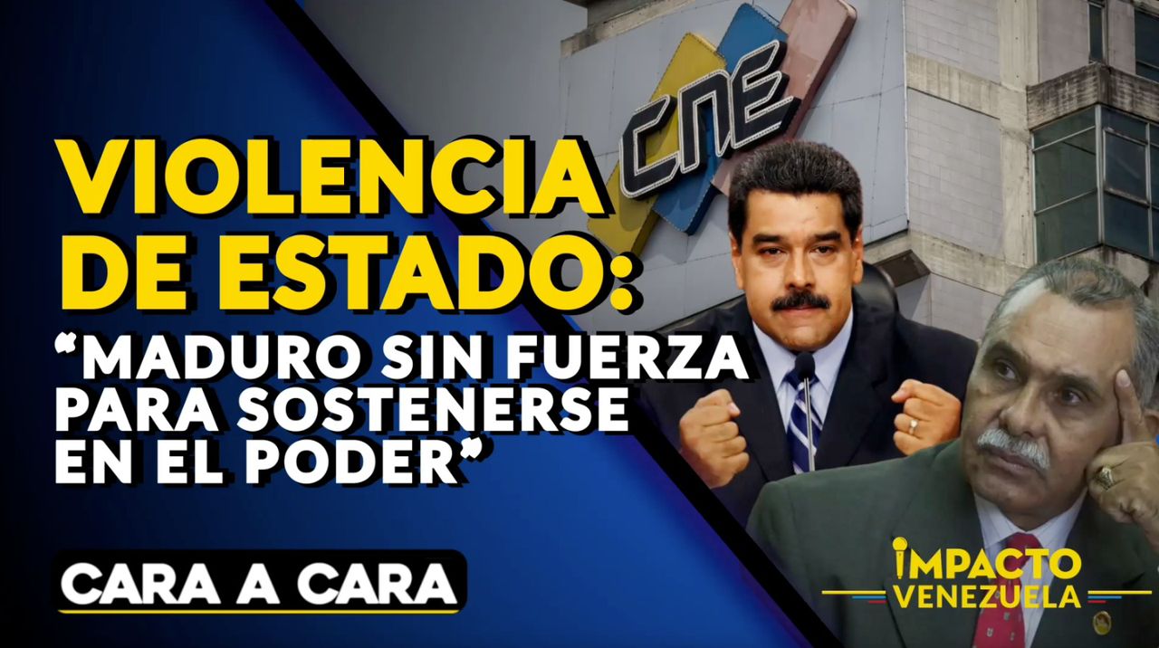 “Violencia de Estado: Maduro carece de fuerza para mantenerse en el poder” – VIDEO