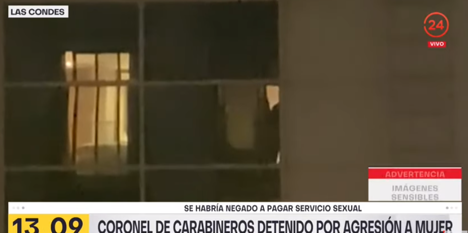 Carabineros golpea a mujer a negarse a pagar servicio sexual (VIDEO)