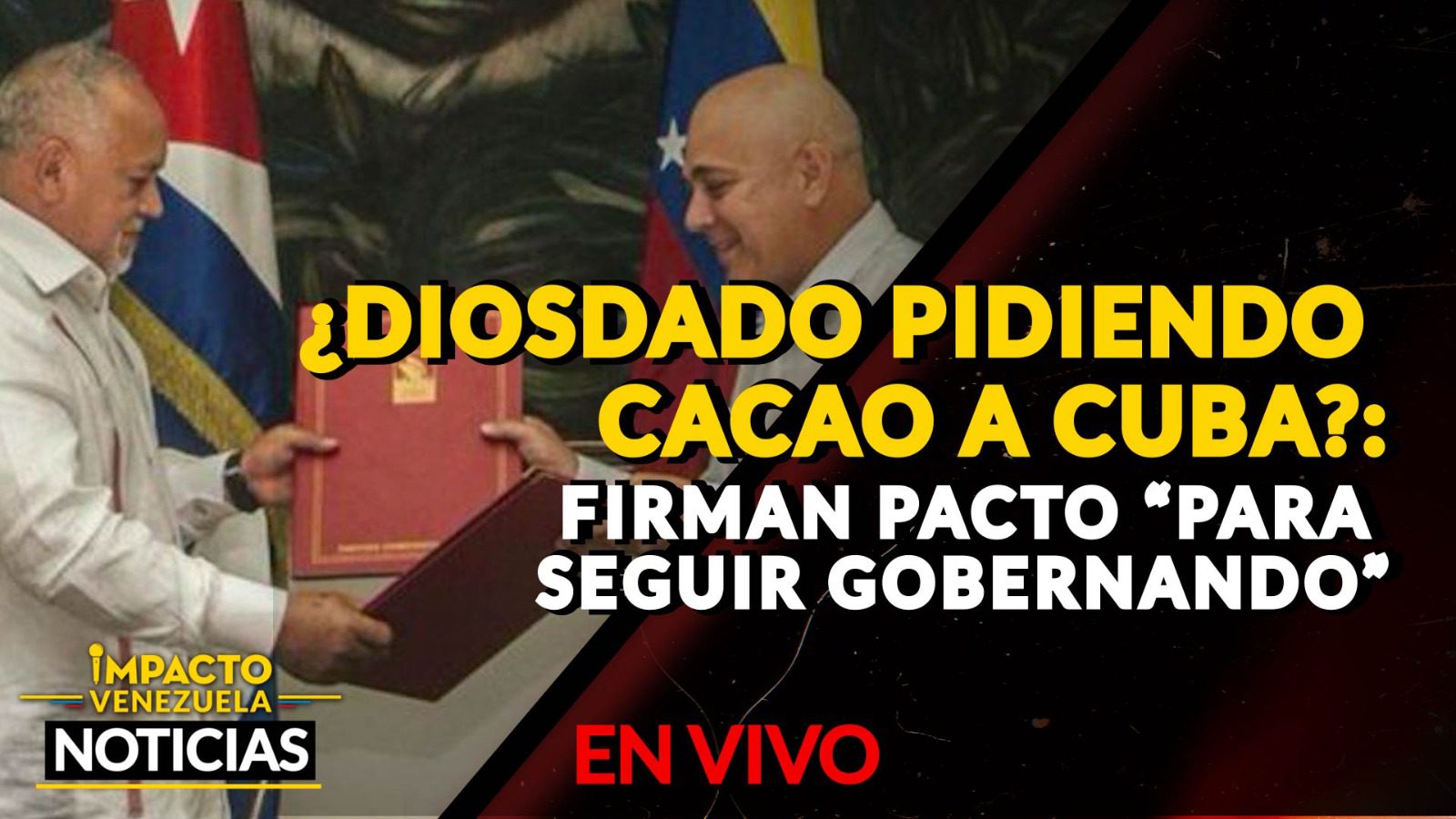 ¿Diosdado solicitando apoyo a Cuba? Firman acuerdo ‘para mantener el gobierno’ – VIDEO