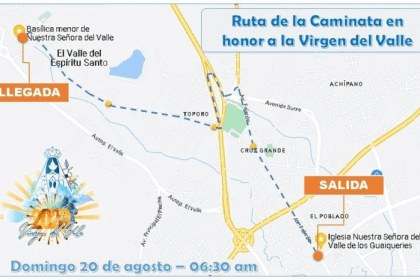 Más de 10 mil peregrinos se preparan para honrar a la Virgen del Valle en la gran caminata