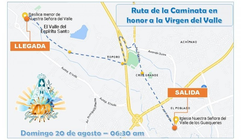 Más de 10 mil peregrinos se preparan para honrar a la Virgen del Valle en la gran caminata