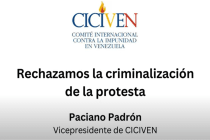 Rechazamos la criminalización de la protesta por Paciano Padrón +Video