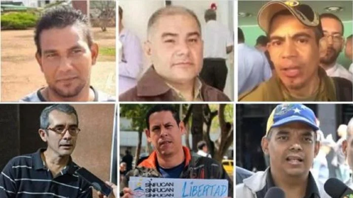 Sexteto de sindicalistas venezolanos condenados a más de 16 años de cárcel por conspiración y asociación delictiva