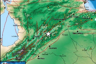 Se registró un sismo al sur de El Tocuyo en el estado Lara