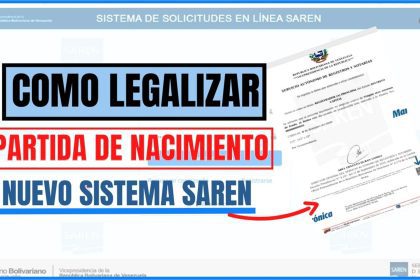 ¡Fácil y Rápido! Guía online Saren: Legaliza tu partida de nacimiento