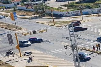 ¡Margarita! Choque de tres vehículos en la intersección de Av. Bolivar C/ La Auyama