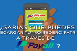 ¡Recarga tu Monedero Patria con PayPal ya mismo y sin complicaciones!