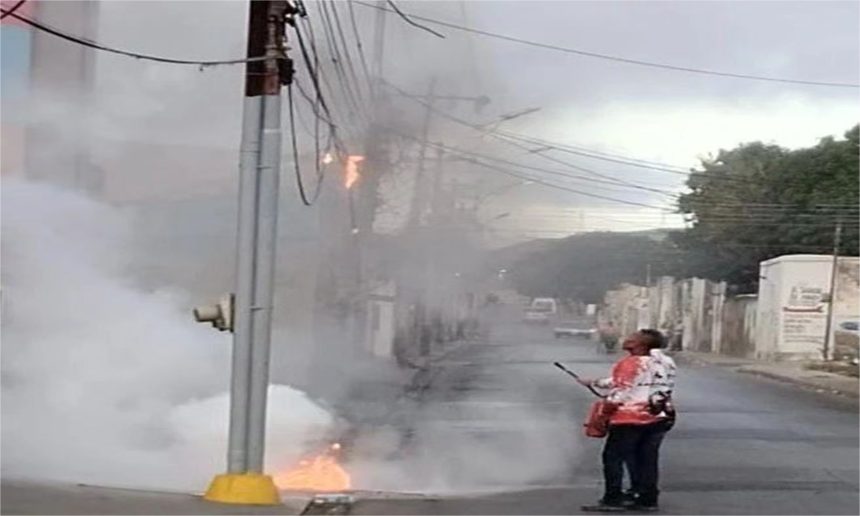 Explosión de transformador deja sin servicio a comercios de Porlamar +Fotos