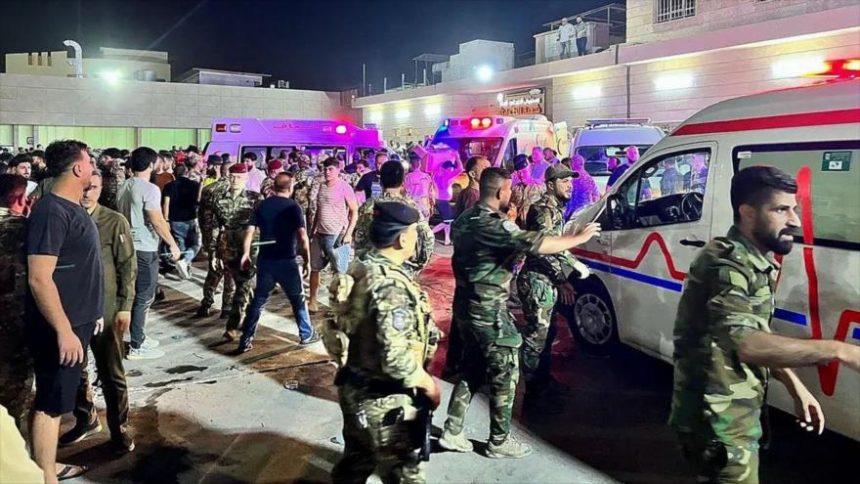 Incendio en un salón de bodas en Irak deja 100 muertos y 200 heridos+VIDEO