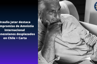 Braulio Jatar destaca compromiso de Amnistía Internacional a venezolanos desplazados en Chile