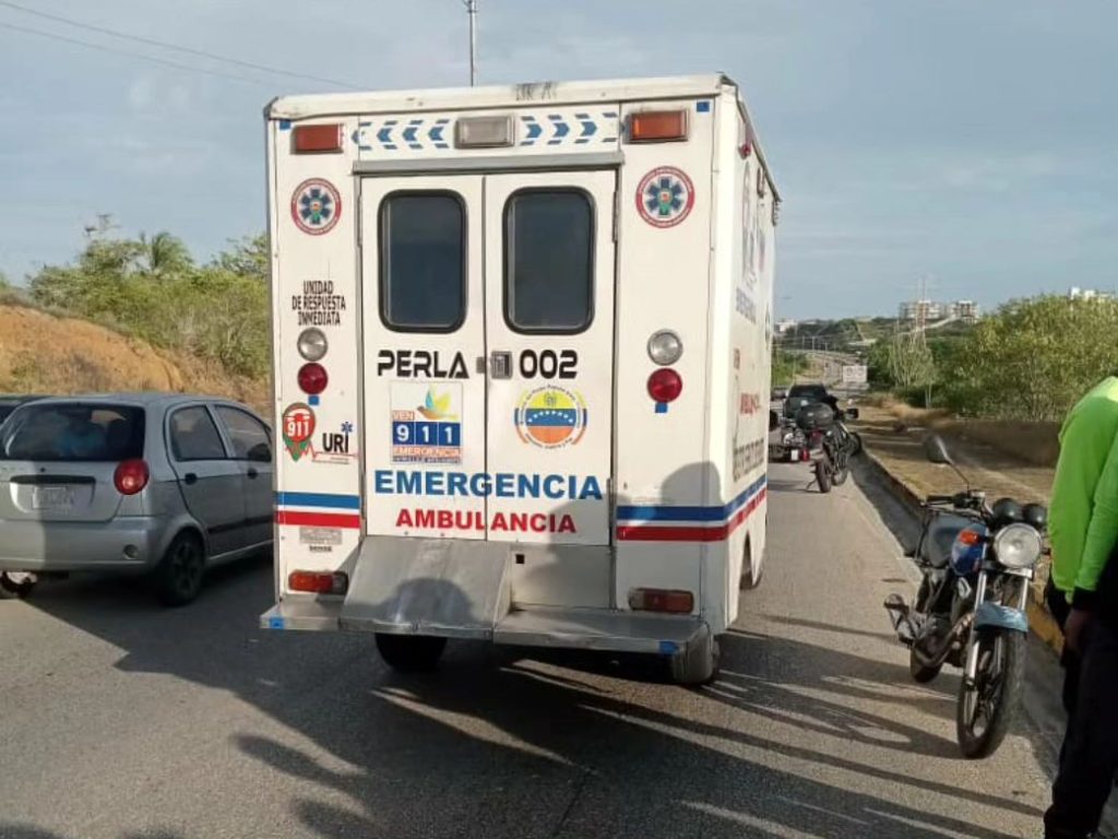 Margarita: Motorizado fallece en accidente de tránsito en Maneiro