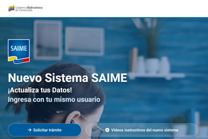 El Servicio Administrativo de Identificación, Migración y Extranjería (Saime) lanzó una nueva plataforma tecnológica para realizar la solicitud de trámites de documentos venezolanos.