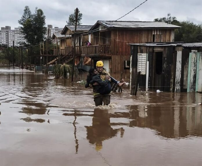 Rio Grande do Sul, fronterizo con Argentina y Uruguay, es la región más golpeada por el ciclón