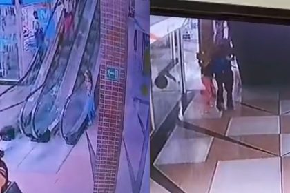 ¡Héroe sin capa! Vigilante salva a niña de caída en C.C de Petare +Video