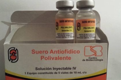 El suero antiofídico es un antiveneno que se usa en los casos de mordeduras de serpientes. Lo produce Biotecfar y, si lo necesitan, pueden comunicarse con la empresa por sus redes sociales.