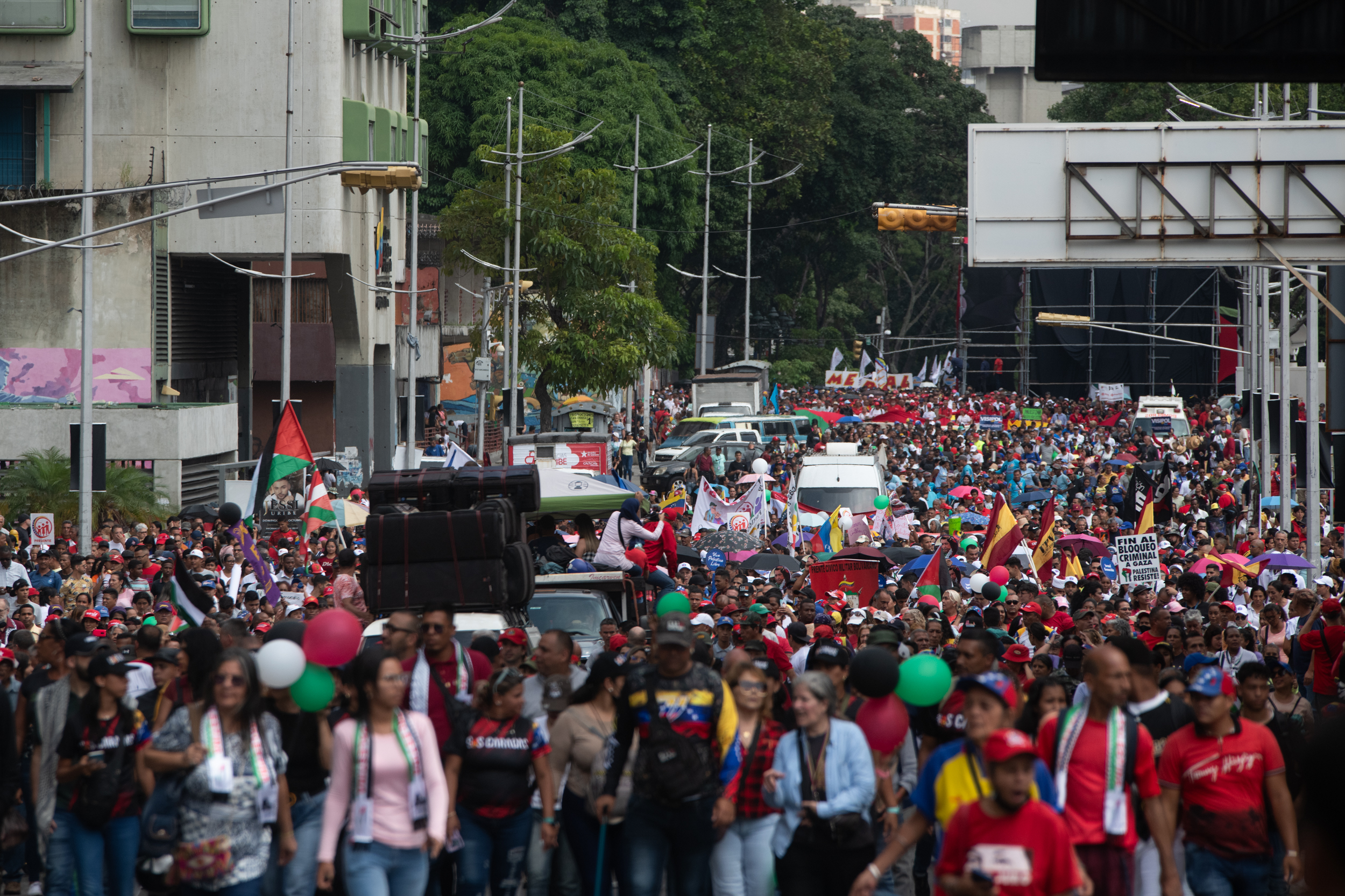 Caracas se une en solidaridad con el pueblo de Palestina en una marcha masiva