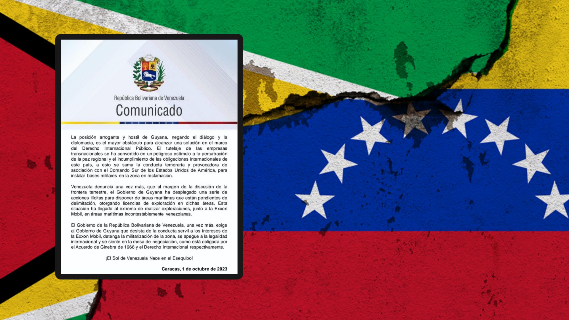 Venezuela rechaza la “posición arrogante y hostil” de Guyana al evitar el diálogo.