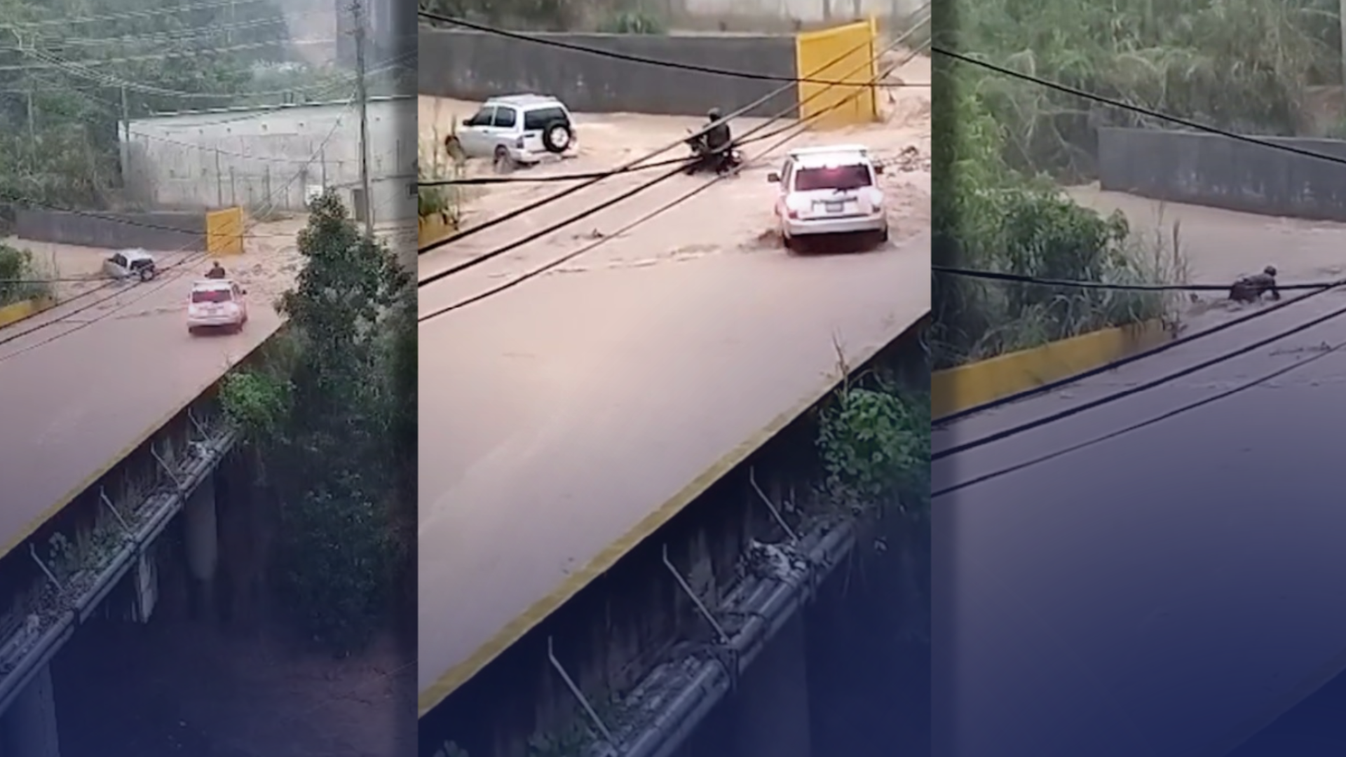 Hombre arrastrado por el agua en El Hatillo, Caracas es rescatado exitosamente