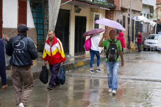 Los chubascos serán en gran parte del territorio nacional