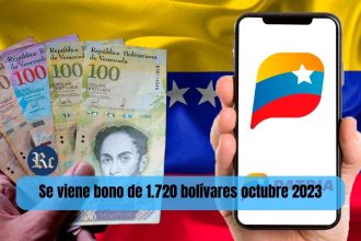 Según informó la cuenta de Telegram Canal Patria Digital, el nuevo monto del Bono Corresponsabilidad y Formación es de 1.720 bolívares