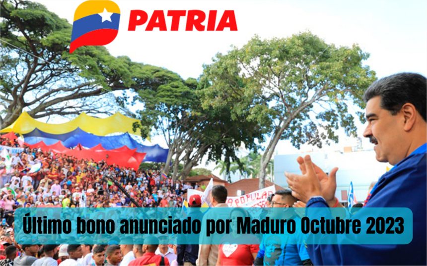 Últimas noticias ¡Maduro anuncia bono HOY #05Oct 2023! REVISA AQUÍ