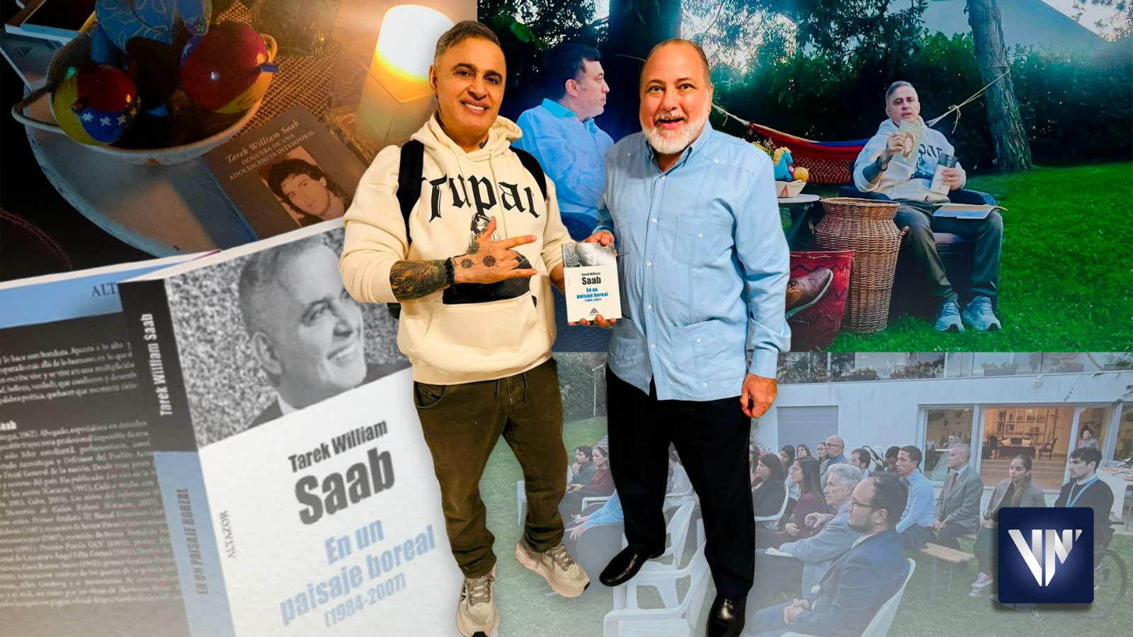 Presentación de los últimos libros de Tarek William Saab en Ginebra.