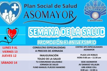 SEMANA XI ANIVERSARIO DE LA SALUD. 9 a 14 Octubre