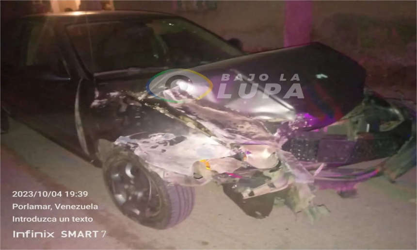 Margarita: Joven herida tras estrellar su vehículo contra 2 viviendas en Los Delfines