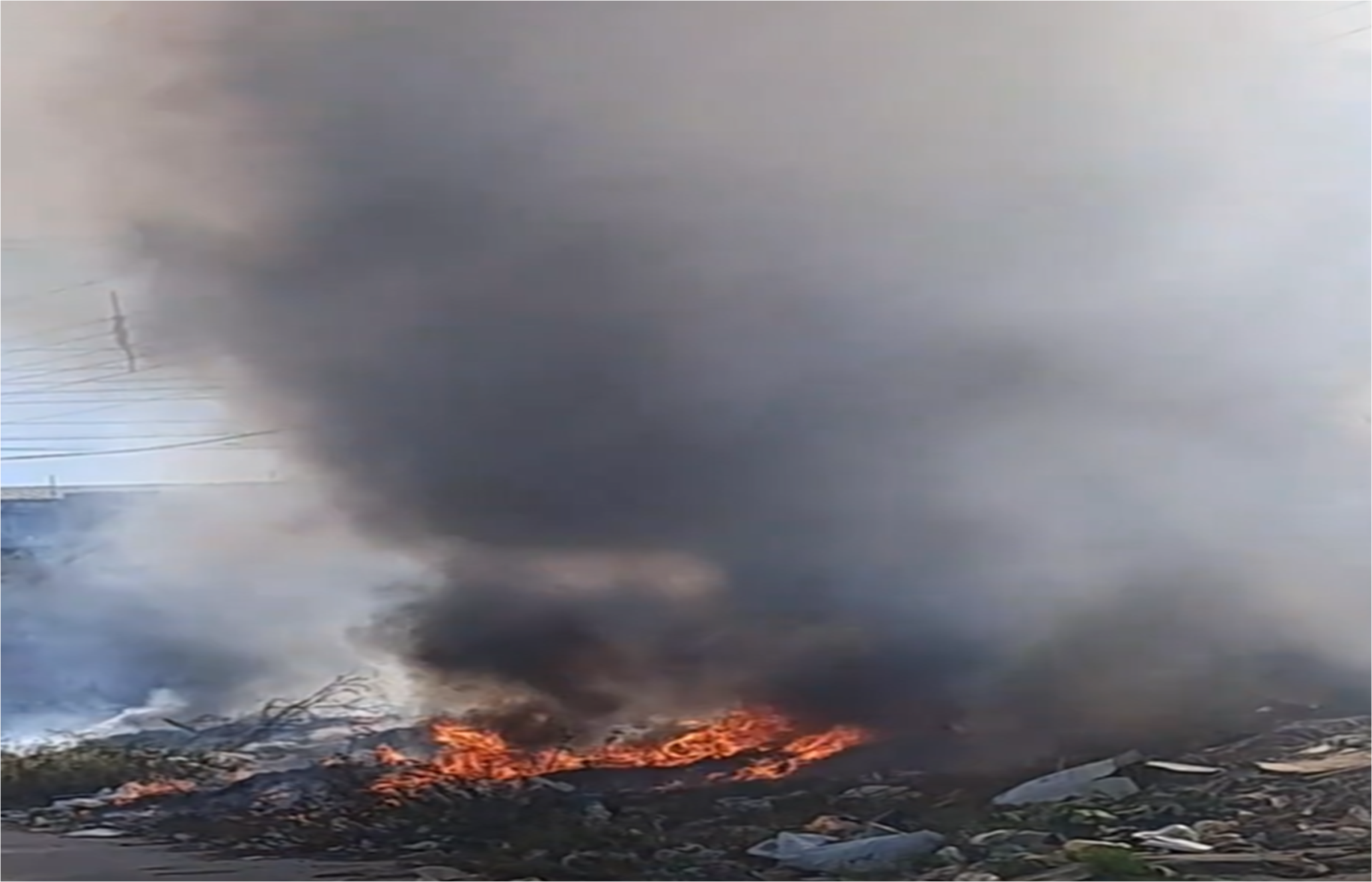 Margarita: Incendio en Conejeros causa alarma en la población +Video