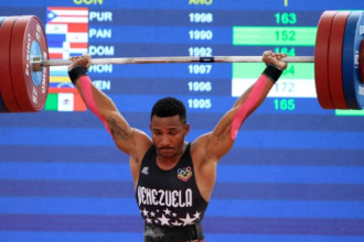 El venezolano además tiene el récord americano con 349 kg, aunque este año no pudo batirlo, según reseñó el diario Meridiano.