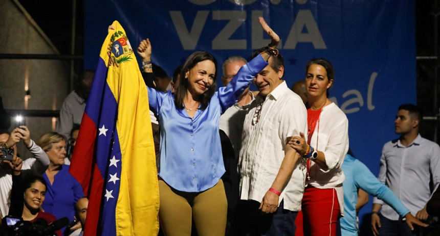 La líder de Vente Venezuela, María Corina Machado, agradeció a los Estados Unidos su acompañamiento.