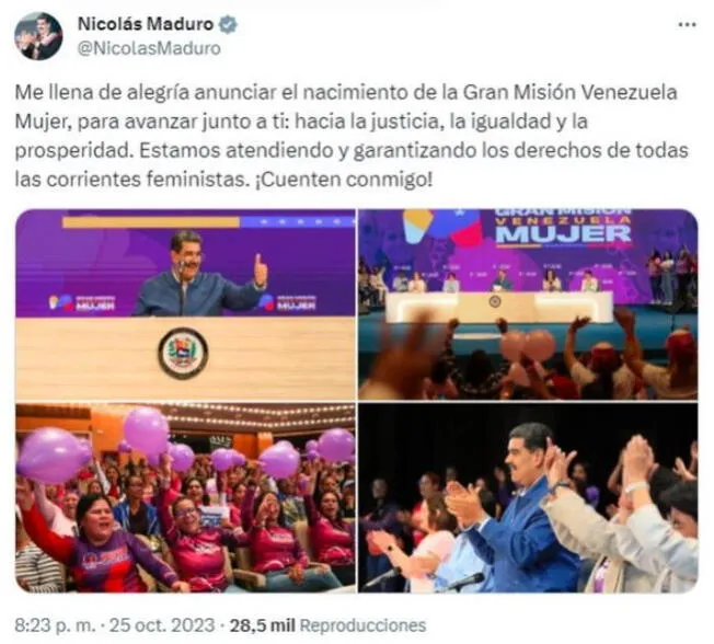 Anuncio de Maduro