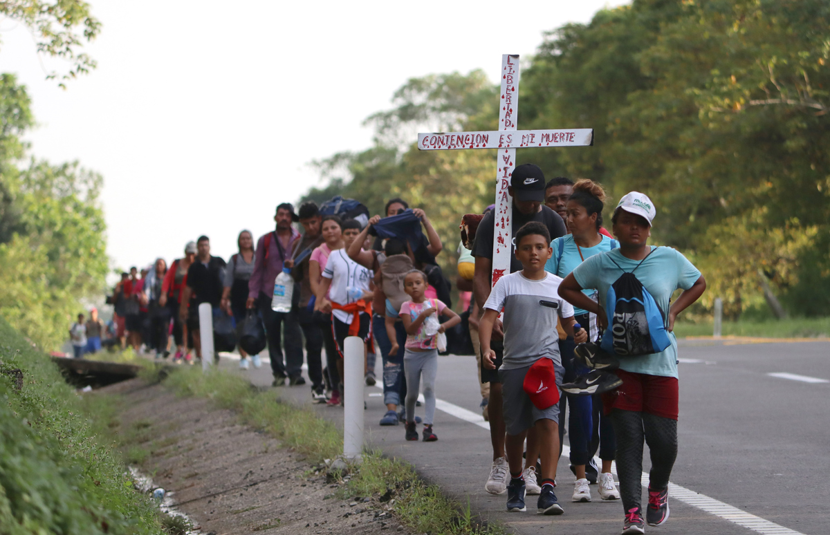 La caravana migrante se desvanece en el sur de México luego de más de 10 días de viaje