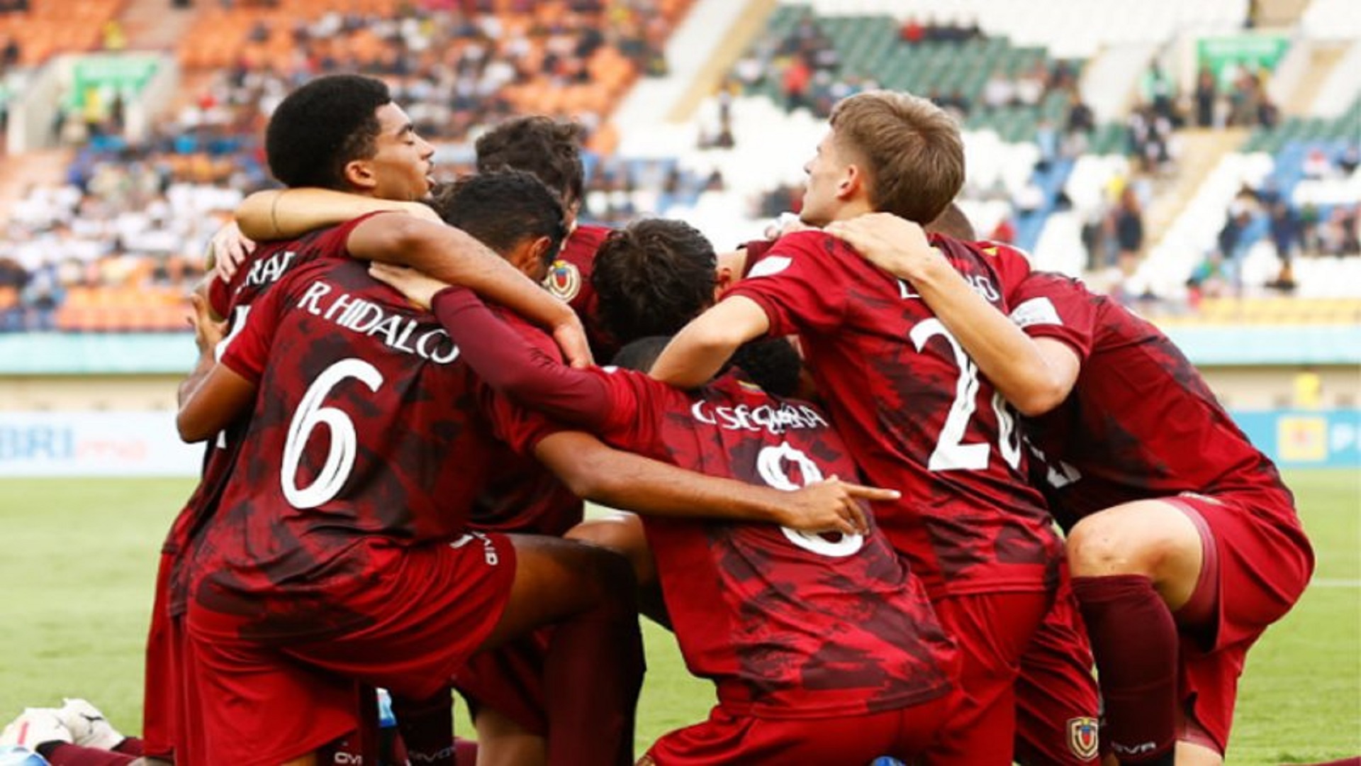 La selección venezolana Sub-17 de fútbol vence contundentemente a Nueva Zelanda con un marcador de 3-0