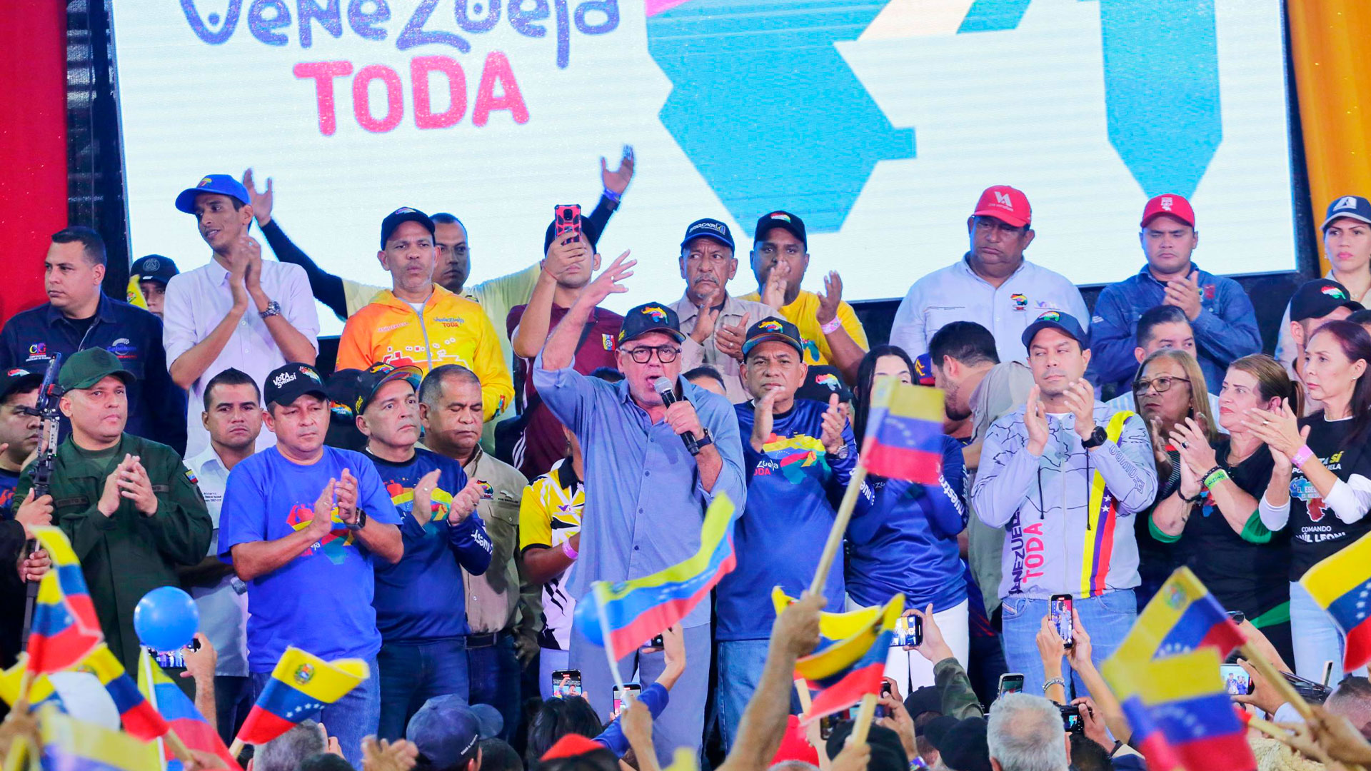 Jorge Rodríguez clausura exitosamente su campaña “Venezuela toda” en Bolívar