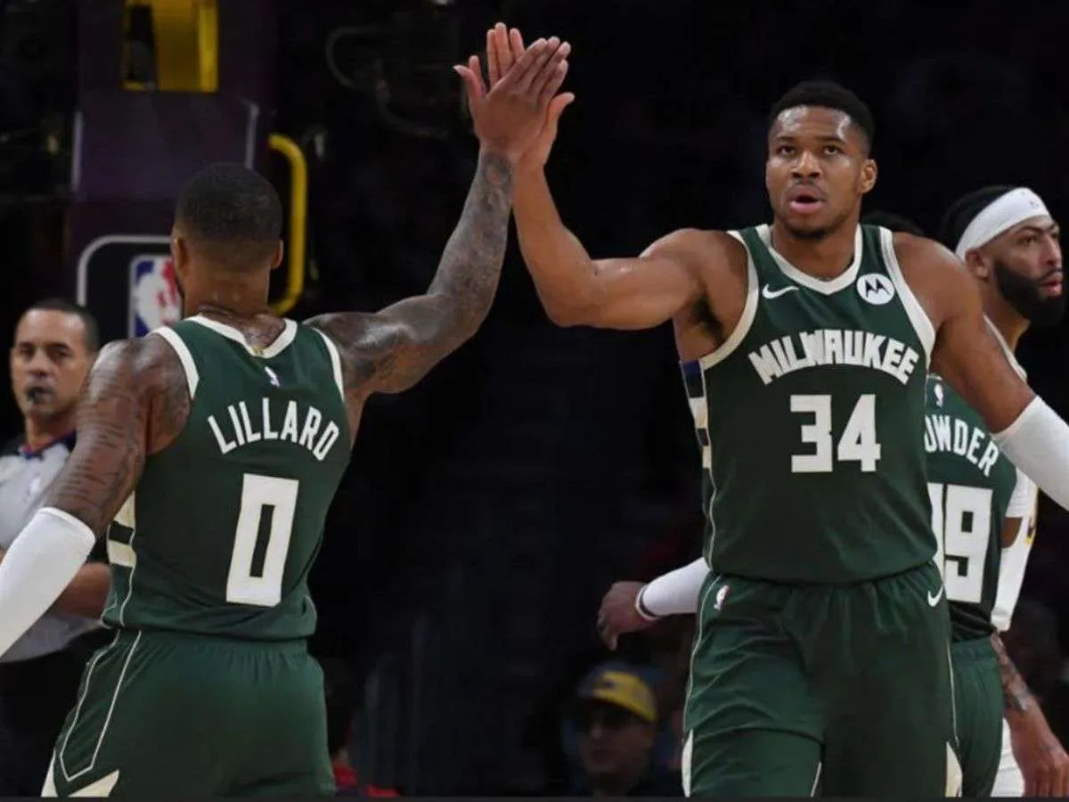 Lillard y Antetokounmpo lideran la victoria de los Bucks